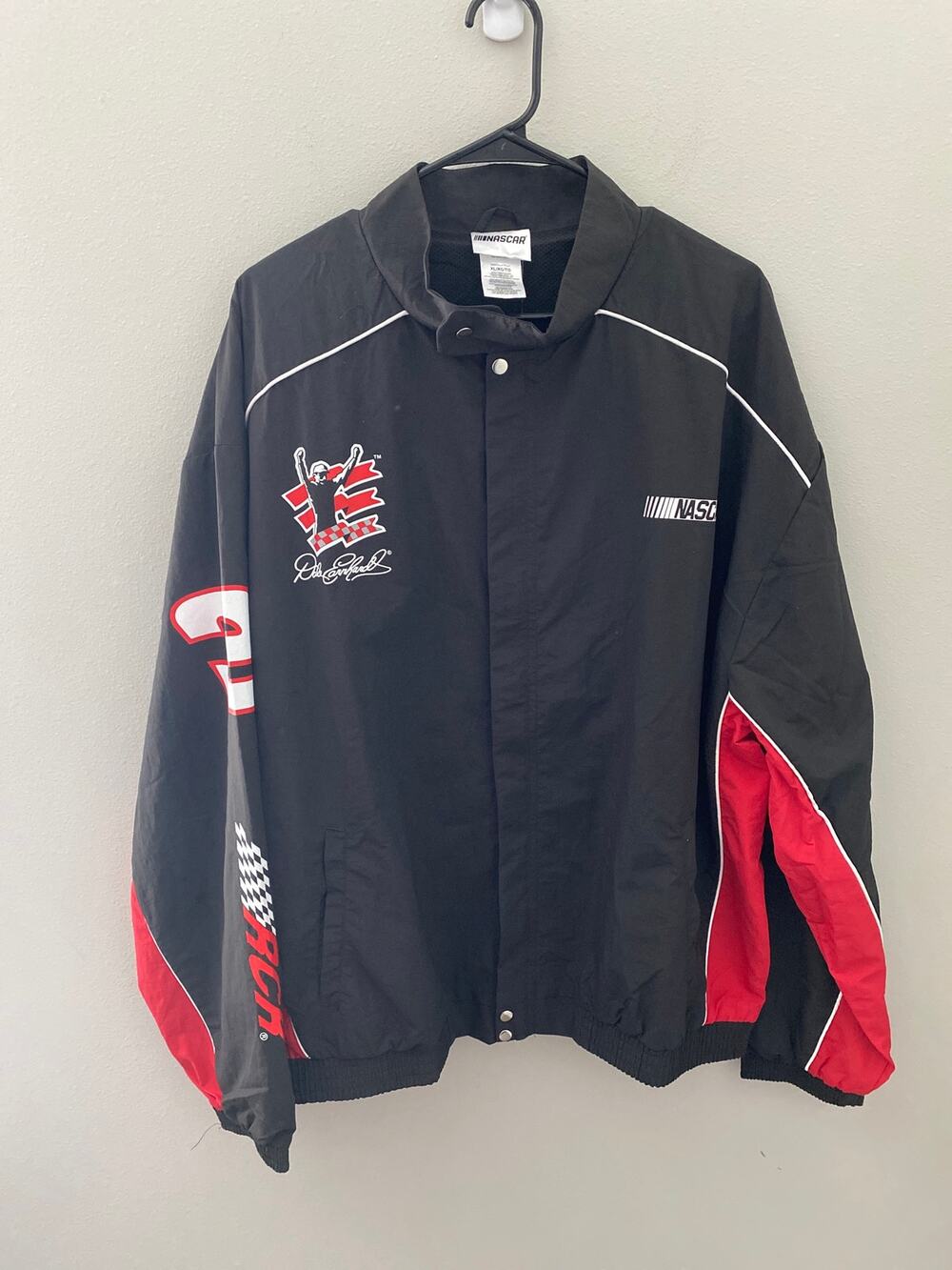 New NASCAR Dale Earnhardt Jacket Size XL Racing Motorsports Full Zip Black